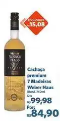 Sam's Club Weber - cachaça premium 7 madeiras oferta