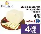 Carrefour Piracanjuba - queijo muçarela oferta