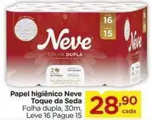 Carrefour Neve - papel higiênico toque da seda oferta