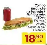 Carrefour Combo sanduíche na baguete + refrigerante, 350ml oferta
