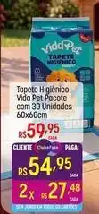 Muffato Vida - tapete higiênico pet pacote com 30 unidades oferta