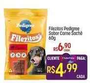 Muffato Pedigree - filezitos sabor carne sachê oferta