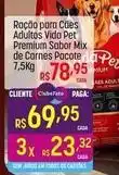 Muffato Vida - ração para cães adultos premium sabor mix de carnes oferta