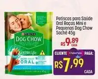 Purina - petiscos para saude oral raças mini e pequenas dog chow