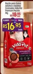 Muffato Premium - ração para gatos adultos castrados vida pet pacote oferta