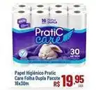 Max Atacadista Pratic - papel higiênico patic care folha dupla pacote 16x30m oferta