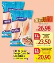 Atacadão Costa sul - filé de peixe panga congelado oferta
