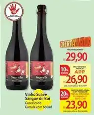 Atacadão Sangue de boi - vinho suave oferta