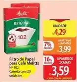 Atacadão Melitta - filtro de papel para cafe oferta