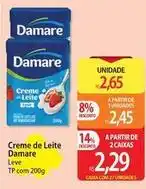 Atacadão Damare - creme de leite oferta