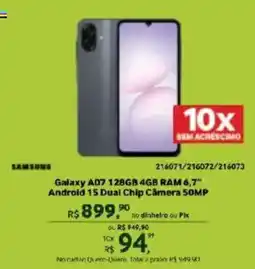 Quero Quero Galaxy A07 128gb 4gb ram 6,7" oferta