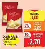 Atacadão Santa marta - queijo ralado oferta