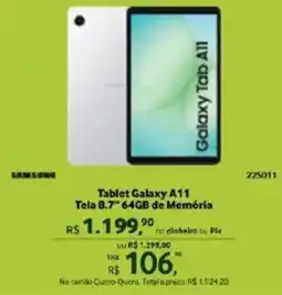Quero Quero Tablet galaxy a11 oferta
