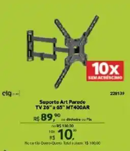Quero Quero Suporte Art Paredes TV 26" a 65" MT400AR oferta