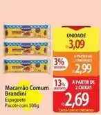 Atacadão Brandini - macarrão comum oferta