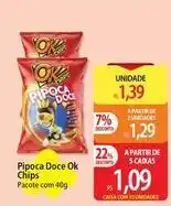 Atacadão Pacote - pipoca doce ok chips oferta
