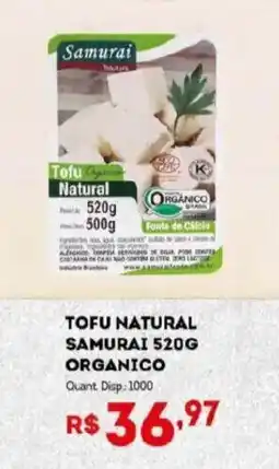 Bistek Supermercados Tofu natural samurai organico oferta