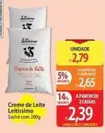 Atacadão Leitíssimo - creme de leite oferta