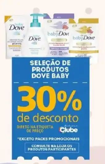 Seleção de produtos dove baby