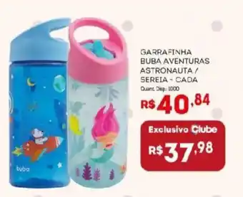 Garrafinha bubA aventuras astronauta / sereia - cada