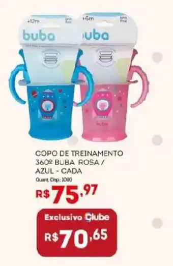 Copo de treinamento 360º bubá rosa / azul - cada