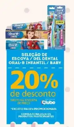 Bistek Supermercados seleção de escova / gel dental oral-b infantil / baby oferta