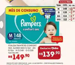 Bistek Supermercados Fralda pampers confort sec oferta