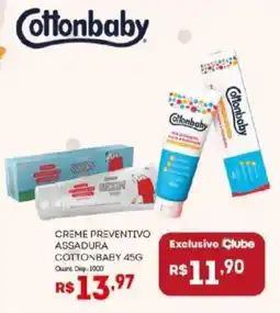 Bistek Supermercados Creme preventivo assadura cottonbaby oferta