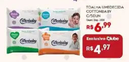 Bistek Supermercados toalha umedecida cottonbaby oferta