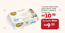 Bistek Supermercados toalha umedecida mili love & care oferta