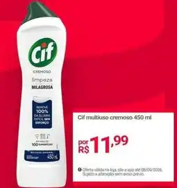 Lojas Americanas Cif - cremoso oferta