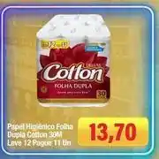 Spani Atacadista Cotton - papel higiênico folha dupla oferta