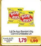 Spani Atacadista Bombril - la de aço 45g com 6 unidades oferta