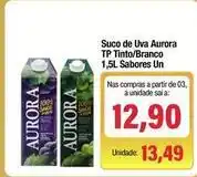 Spani Atacadista Aurora - suco de uva tp tinto/branco oferta