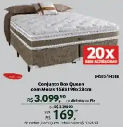 Quero Quero Conjunto Box Queen com Molas oferta
