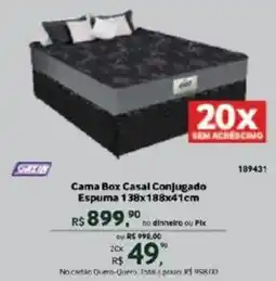 Quero Quero Cama Box Casal Conjugado oferta