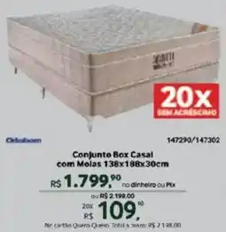 Quero Quero Conjunto Box Casal oferta