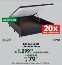 Quero Quero Box Baú Casal oferta