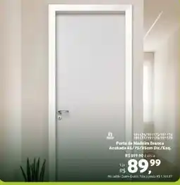 Quero Quero Porta de Madeira Branca Acabada Dir./Esq oferta