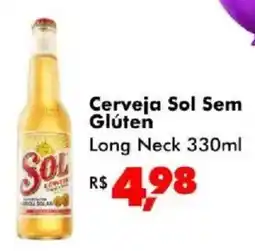 Big Box Cerveja Sol Sem Glúten Long Neck oferta