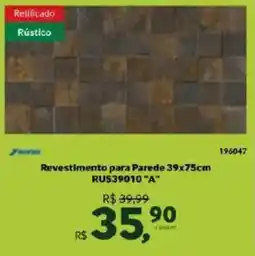 Quero Quero Revestimento para Parede RUS39010 "A" oferta