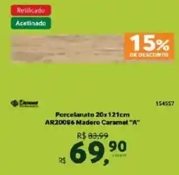 Quero Quero Porcelanato madera caramel a oferta