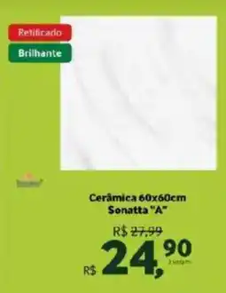 Quero Quero Cerâmica 60x60cm Sonatta "A" oferta