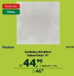 Quero Quero Cerâmica Catus Cinza "A" oferta