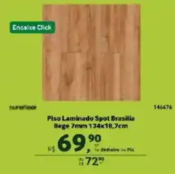 Quero Quero Piso Laminado Spot Brasília Bege oferta