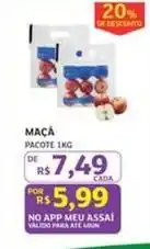 Assaí Atacadista Pacote - maçã oferta