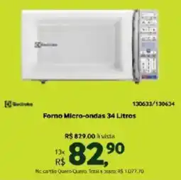 Quero Quero Forno Micro-ondas 34 Litros oferta
