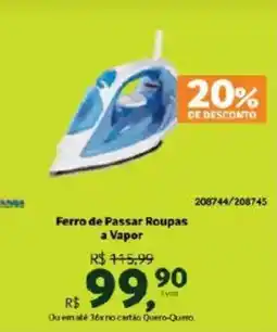 Quero Quero Ferro de Passar Roupas a Vapor oferta