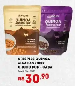 Bistek Supermercados Crispies quinoa alpacas 200g oferta