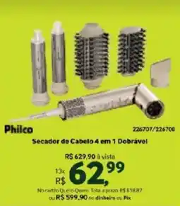 Quero Quero Secador de Cabelo 4 em 1 Dobrável oferta